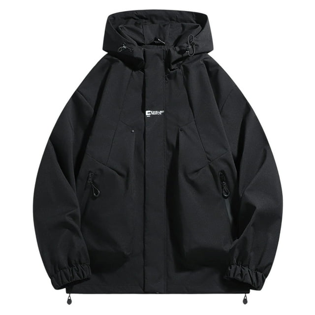 Mens Windproof Removable Inner Liner Pocket Zipper Jacket Athletic Stretch Ultra Soft Textured Hooded Sweatshirt Warm Casual Fleece Sweat Shirt with Pockets