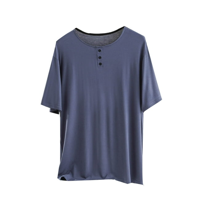 Cameland Hauts de Pyjama pour Femmes Doux T-Shirt à Manches Courtes Chemises de Nuit T-Shirt à Col en V Haut de Pjs Vêtements de Nuit