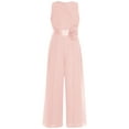 thumbnail image 3 of Alvivi Kids Girls Chiffon Jumpsuit Sleeveless High Waist Wide Leg Princess Romper Maxi Jumpsuit Birthday Party Clothing Pink 10, 3 of 6