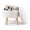 Beige/12.99 x 12.99 x 10.91 inch, variant on Alvantor Storage Ottoman, Round Teddy Fabric Footrest with Padded Seat and Wood Legs, Beige, 12.99 x 12.99 x 10.91 in