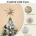thumbnail image 5 of Lewondr Christmas Tree Topper Star with Remote Control,13inch Star Tree Topper with LED Light Beads, 10-Point Star Treetop for Home Xmas Decoration, 6H Timer 8 Lighting Modes, Champagne Gold, 5 of 8