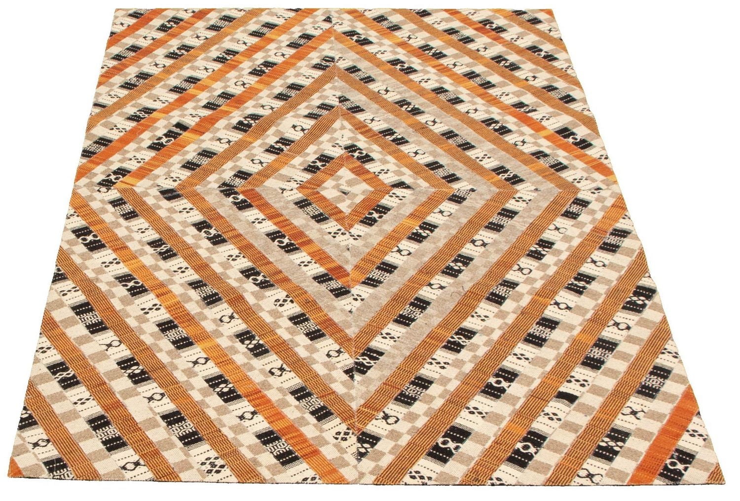 ECARPETGALLERY 5'0" x 8'0" Transitional Río Handmade Area Rug for Living Room, Dining Room and Bedroom in Brown