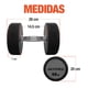 thumbnail image 5 of Mancuernas Redondas Altera  PAR-MBN Altera De Acero Y Forro De Neopreno 50 Lb, 5 of 6