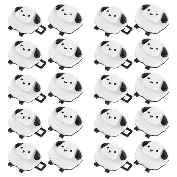 Milisten 10-Piece Pants Button Tightener Clips, Cartoon Sheep No-Sew Adjustable Waistband Fasteners for Jeans