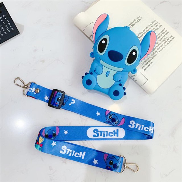 Disney Winnie the Pooh Alien Stitvh, bolso de silicona para niños, modelo de Anime de dibujos animados, bandolera de hombro, monedero, regalos de cumpleaños Gao Jinjia LED