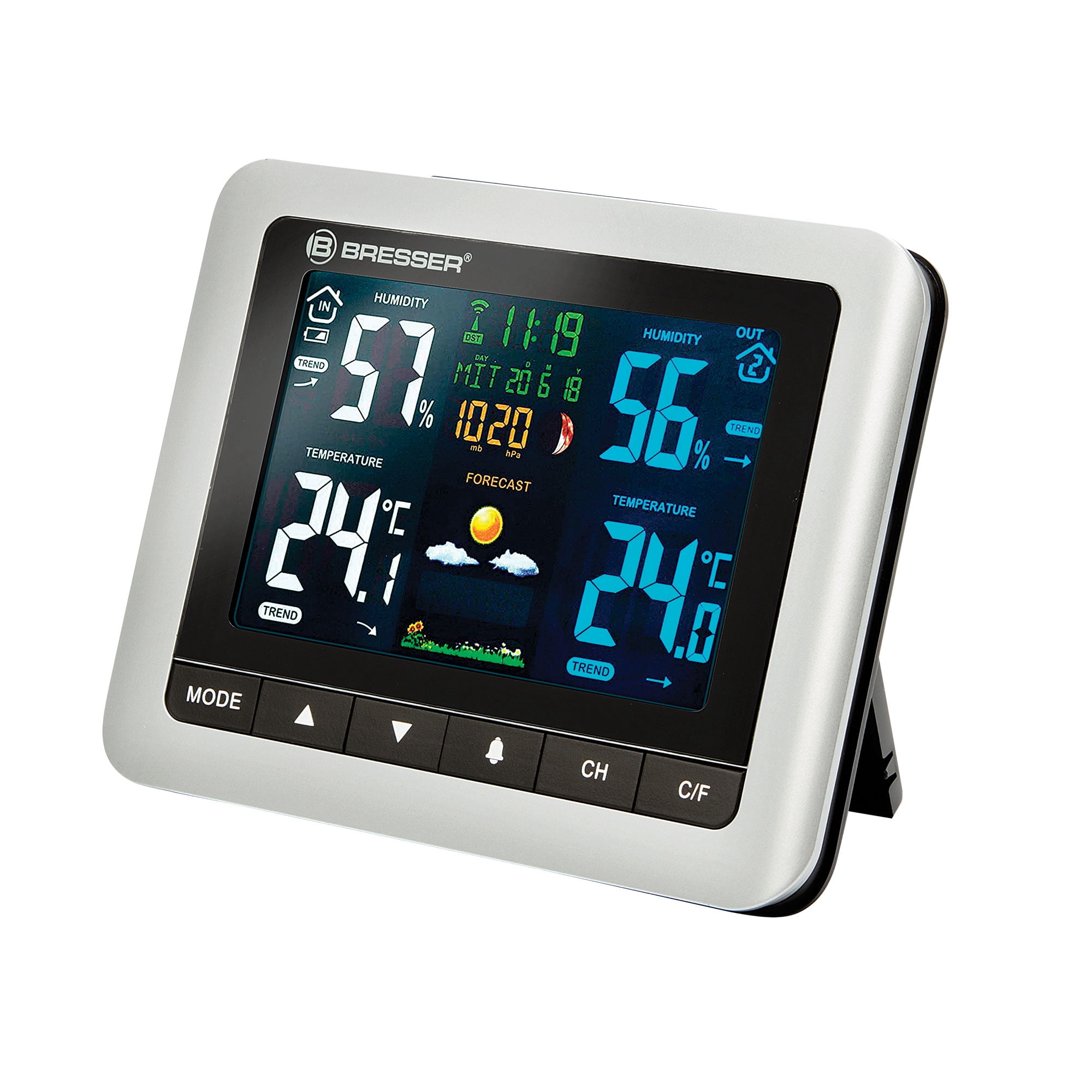 Bresser Meteotemp WTM Digital Color Weather Station With Outdoor Sensor