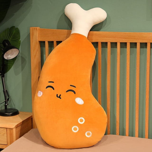 50/75CM Creative Chicken Leg Sofa Cushion Cartoon Plush Pillow Baby Gift Girls Christmas Gift Home DecorationSquint75cm Deng Xun unisex