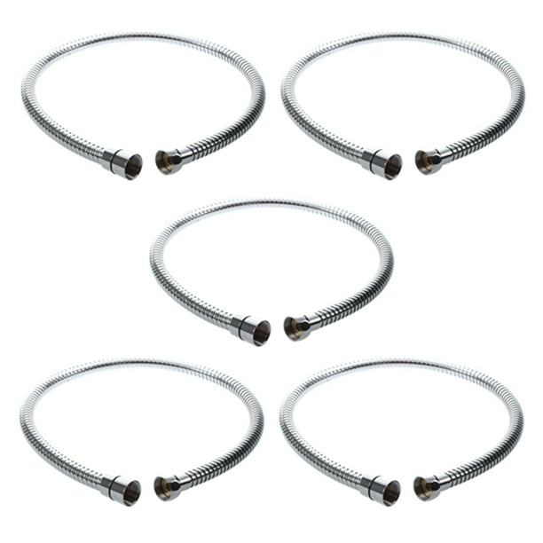 5 Piezas 80 cm Manguera de Agua del Bano Tubo Flexible de Acero Inoxidable de Ducha
