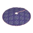 thumbnail image 2 of Balery Lavender Flowers Printed Christmas Tree Skirt , Merry Christmas Party Christmas Tree Decoration,Adjustable Tree Skirt-48", 2 of 8