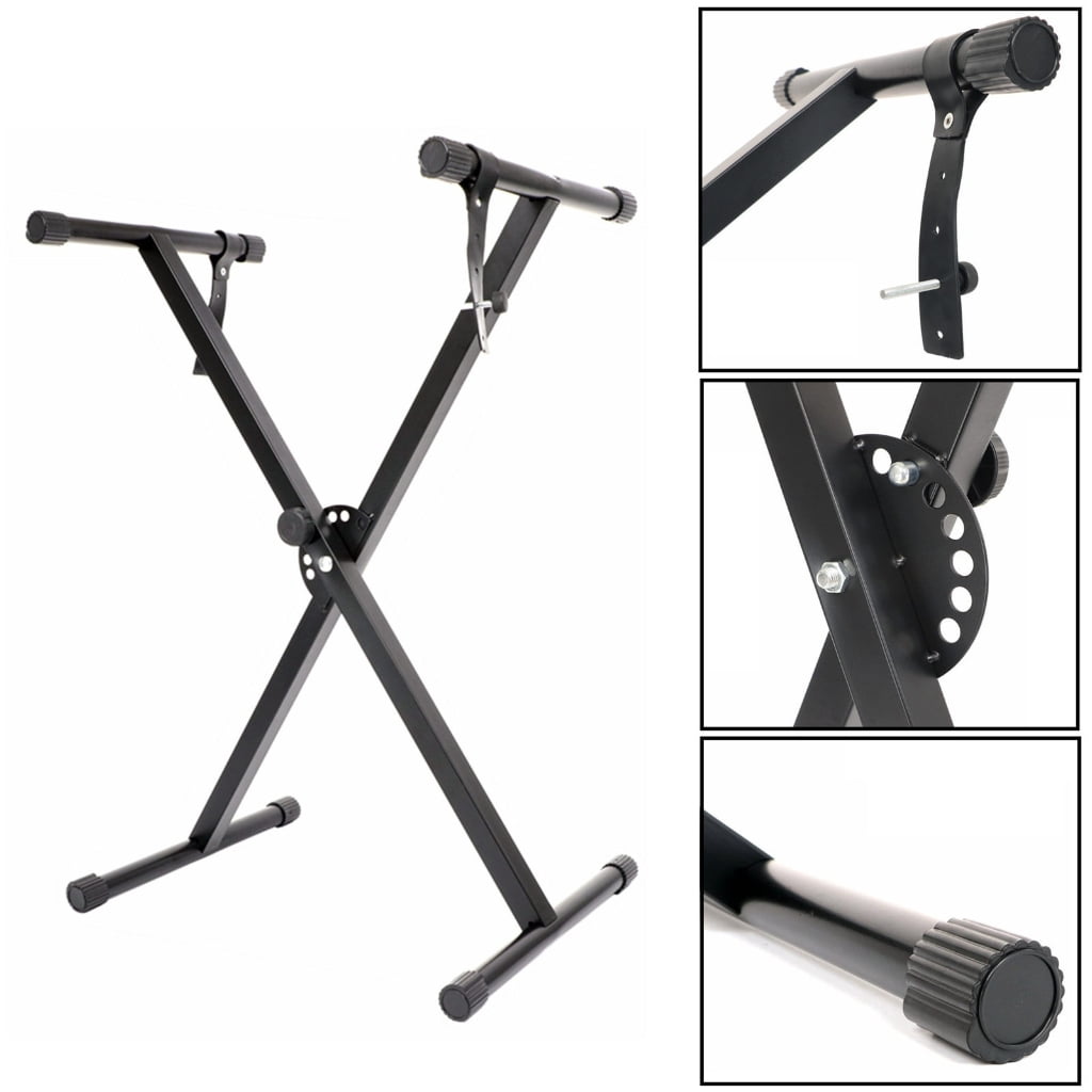 MANNYA Digital Piano Stand Single-X Keyboard Stand Keyboard Rack Music Piano Keyboard Stand with 7 Adjustable Height Positions