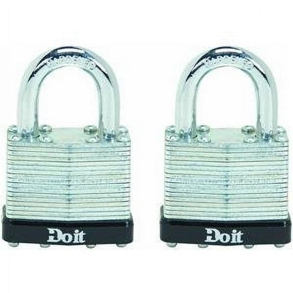 Do it 1-1/2 In. W. Laminated Steel Padlock (2-Pack) 1803TDIB
