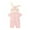 Pink, variant on Kkkded Boys Girls Hooded Ears Baby Romper Jumpsuit with Zipper 0-18 Months Newborn Cotton Pajamas Summer Cute Onesie Short Sleeve Bodysuit