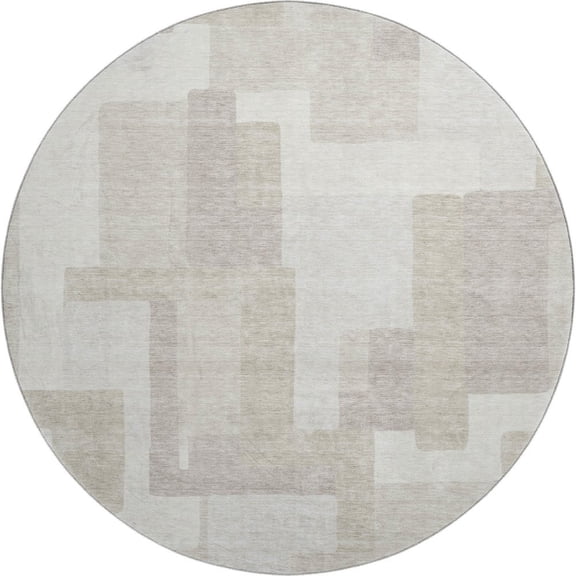 Dalyn Rugs Premium Machine Washable Mayfield AMF740 Beige 8' x 8' Round Rug