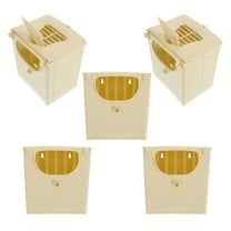 Hemobllo 5Pcs Stable Plastic Bird Nest Boxes Ideal Outdoor and Indoor Nesting Boxes for Small Birds