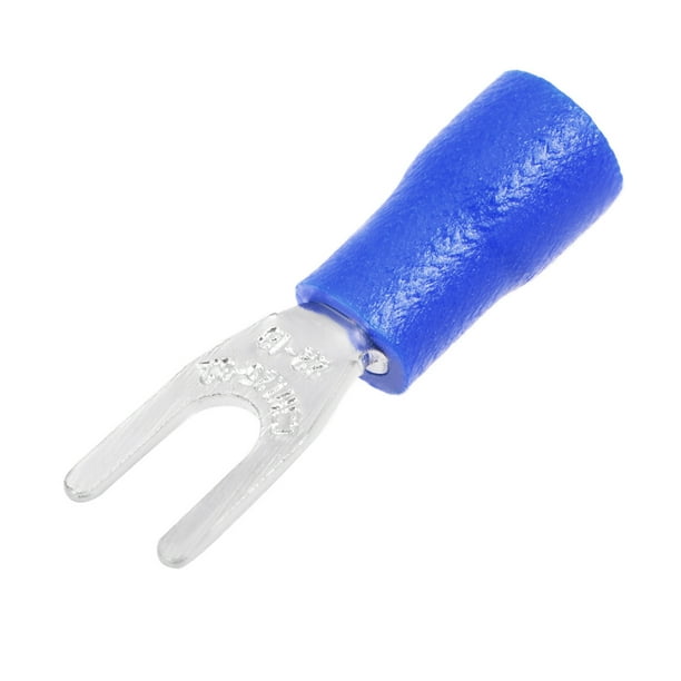 SV1.253.2 Insulated Fork Connector Crimp Terminal 2216AWG Blue 200Pcs