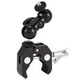 thumbnail image 1 of LAFGUR Dual Ball Heads Mount, Magic Arm Ball Mount Adapter With 1/4'' Screw For Most Cameras, Camcorders, Monitors Etc, 1 of 8