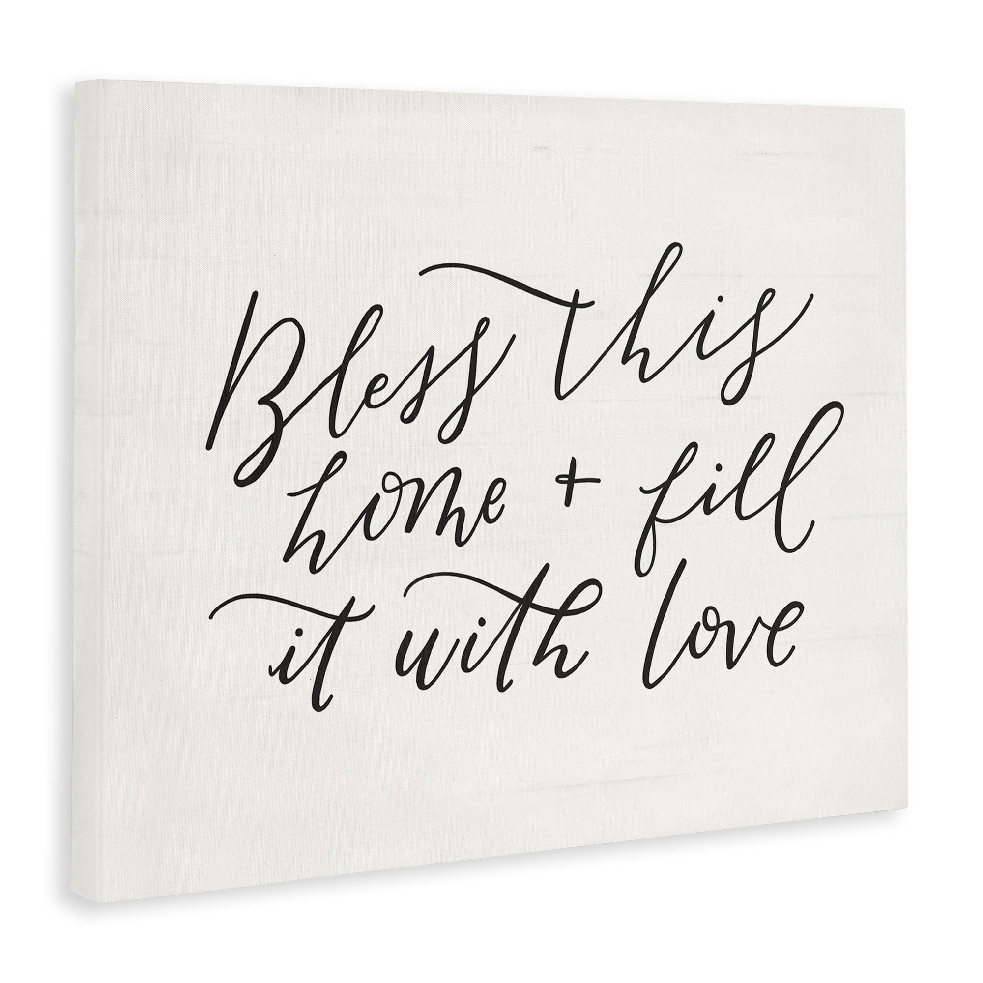 Stupell Industries Bless This Home with Love Family Motivational Phrase,40 x 30, Design by Loni Harris