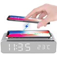 thumbnail image 3 of temperature display alarm clock with wireless charging, 3 of 5