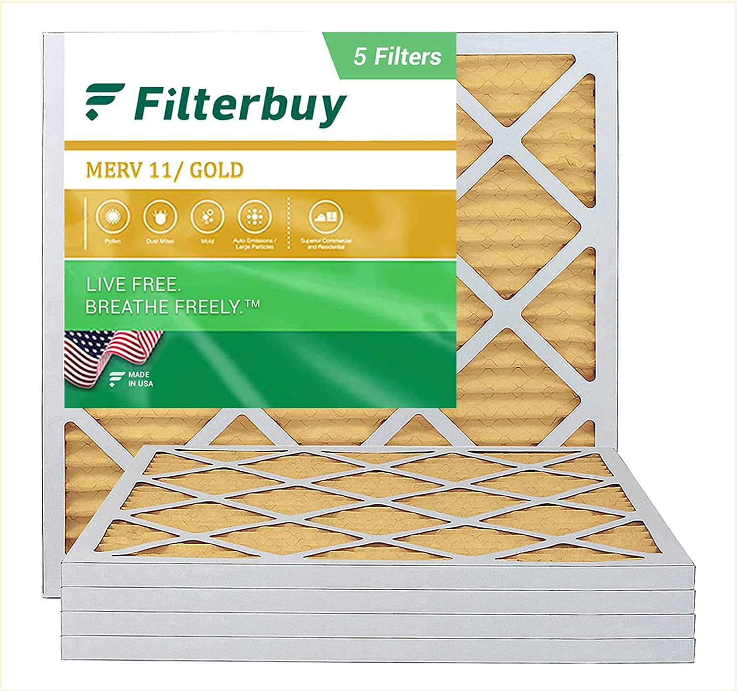 Home & Kitchen Heating, Cooling & Air Quality Filterbuy 16x24x1 Air