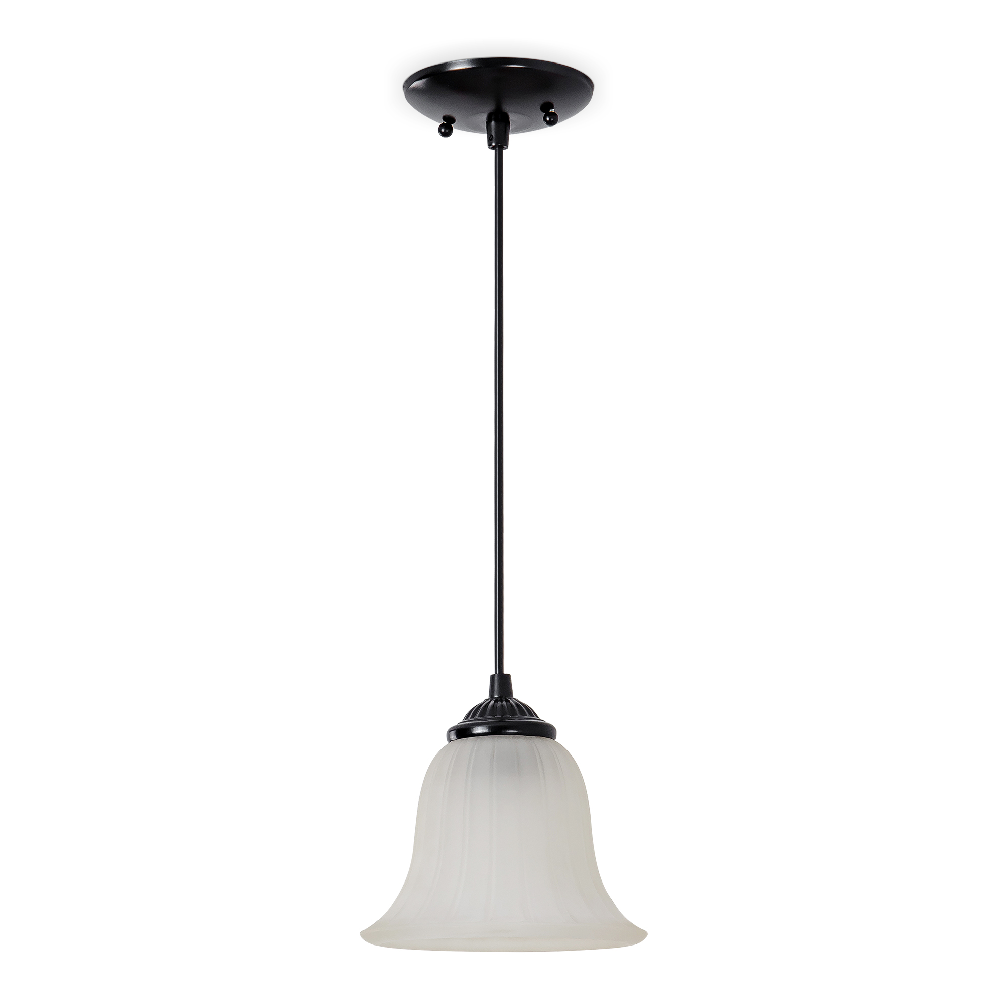 1Light Black Modern Industrial Pendant Light Fixtures Black Hanging