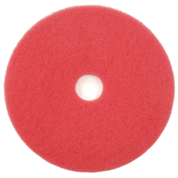 Global Industrial 20" Red Buffing Pad, 5/Case, 404420