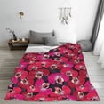 thumbnail image 5 of Pofeuu Orchids Flowers Print Ultra-Soft Micro Fleece Blanket,for Bed Or Sofa,All Season Throw Blankets Flannel Blanket-60"x50", 5 of 7