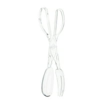 Clear Plastic Salad Tongs, 11", by Way To Celebrate