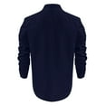thumbnail image 4 of Qwertyu Men's Long Sleeve Button Down Shirts Cotton Linen Shirts Beach Casual Dress Shirts Navy XL, 4 of 6
