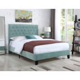 thumbnail image 2 of Wallace & Bay Bates Upholstered Platform Bed - King - Aqua, 2 of 8