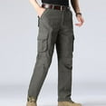 thumbnail image 6 of APEXFWDT Cargo Pants for Men Casual Work Hiking Pants Mens Big and Tall Multi Pockets Regular Fit Cargo Pants Lightweight Work Pants, 6 of 6