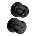 thumbnail image 1 of Spherical Smart Door Lock, Keyless Entry Password Mechanical Keypad with Aluminum Alloy & Stainless Steel, Waterproof IPX4, Home & Office Security, Black/Gray, 1 of 8