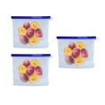 thumbnail image 2 of 7Penn Silicone Food Storage Bag 1000mL - 3pk Blue 8 x 6.25in Reusable Food Bags, 2 of 7