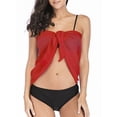thumbnail image 4 of LELINTA 2 Pieces Women Short Sarongs Beach Wrap Sheer Bikini Wraps Chiffon Cover Ups for Swimwear, 4 of 7
