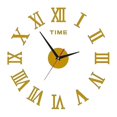 thumbnail image 1 of 1 reloj de pared 3D DIY, reloj gigante con números romanos, espejo sin marco, reloj de pared grande, decoración del hogar, sala de estar, dormitorio, 14 pulgadas, 1 of 1