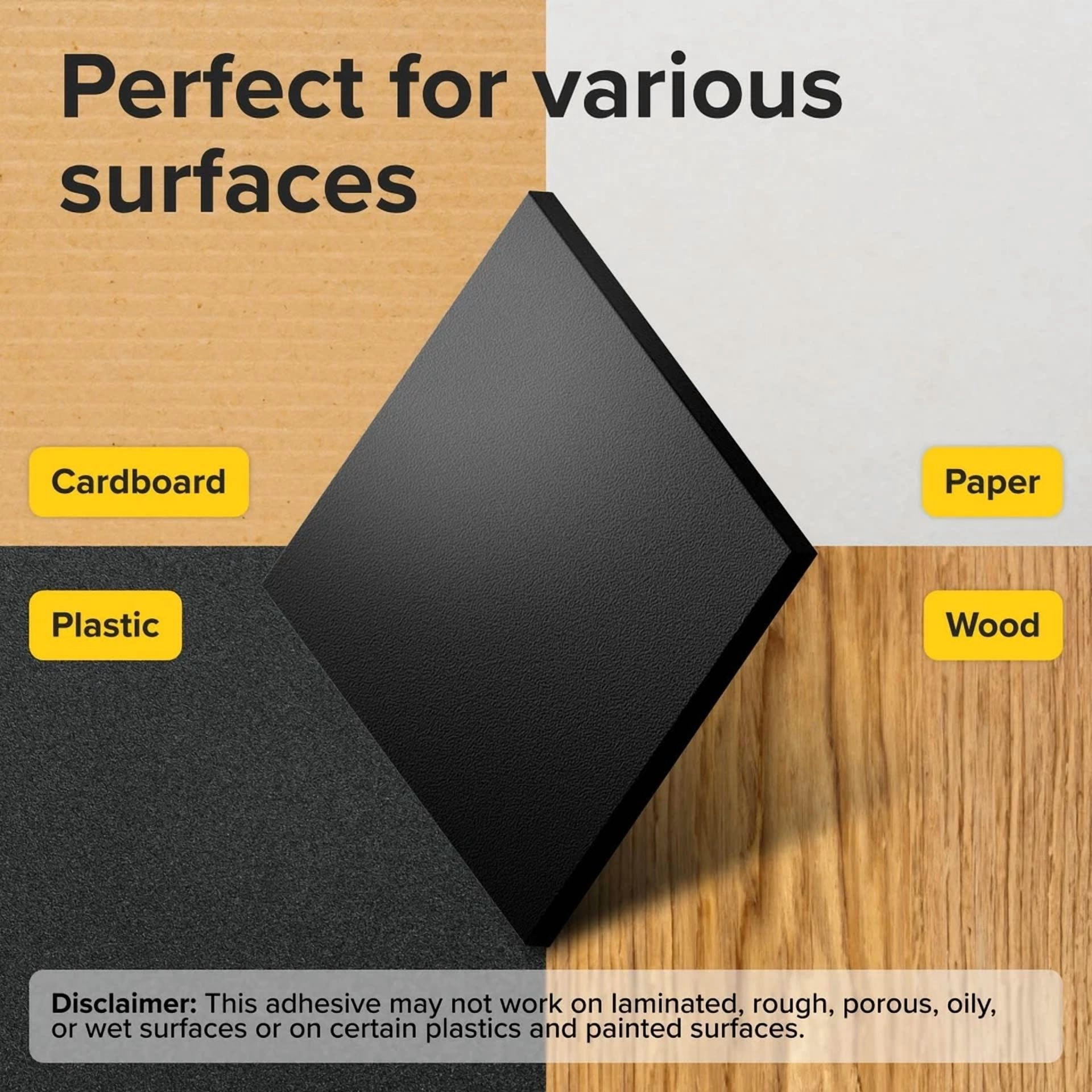 Hyper-Sticky Magnets With Adhesive Backing - Strong Magnetic Squares For Whitebo