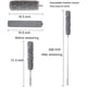 thumbnail image 3 of Plumero extensible, 5 uds., plumeros con poste de extensión, microfibra de 100 pulgadas para limpiar techos altos, ventiladores, muebles, 3 of 5