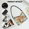 thumbnail image 6 of Kuiaobaty Highland Cow Print Shoulder Purse for Women Mandala Flower Print Leather Underarm Sling Bag with Zipper Closure Roomy Sturdy Hobo Purse Tote for Travel, 6 of 7