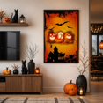 thumbnail image 4 of 28 Inch Halloween Poster with Spooky Witch Pumpkin Prints, Halloween Wall Decor for Indoor Holiday Parties, Halloween Hanging Banner, 4 of 6