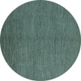 thumbnail image 1 of Ahgly Company Indoor Round Abstract Light Blue Modern Area Rugs, 8' Round, 1 of 4