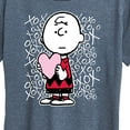 thumbnail image 3 of Peanuts - Charlie Brown Xoxo - Women's Short Sleeve Graphic T-Shirt, 3 of 6