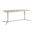 thumbnail image 1 of Scranton & Co Wood 72W Office Conference Table with Metal Base in Natural Elm, 1 of 7