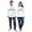 Hanukkah, variant on iHapHap Mr Mrs Christmas Couple Pajamas, Cotton Blend Holiday Sleep Set, Womens S