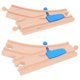 thumbnail image 3 of Wooden Train Track Set with Curved Tracks and Switch – Safe, Durable Material for Creative Play and Cognitive Development – Track Accessories for, 3 of 5