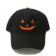 thumbnail image 1 of Gorra de béisbol bordada de poliéster con cara de calabaza para adultos, 1 of 1