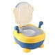 thumbnail image 1 of Asiento de entrenamiento para ir al baño Sincero Inodoro portátil para bebés diseño de mono amarillo, 1 of 10