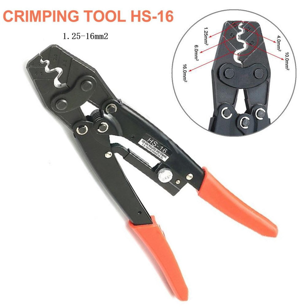 1.25-16Mm² Cable Battery Lug Plug Crimping Crimper Tool Terminal