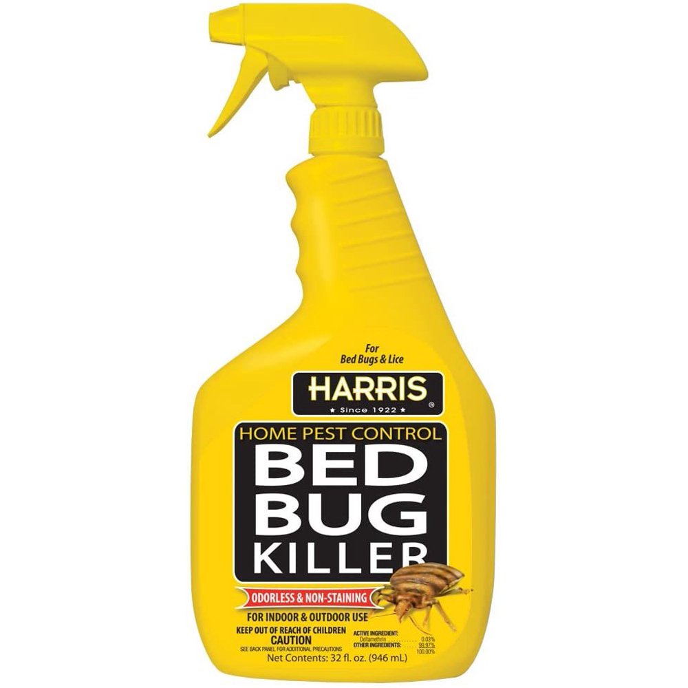 Harris Bed Bug Killer, Liquid Spray with Odorless and NonStaining