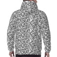 thumbnail image 7 of Lsque Weave Geometric Pattern Casual Men's Hoodie,Hooded Sweatshirt with Kangaroo Pocket,Pullover Hoodie-XX-Large, 7 of 7