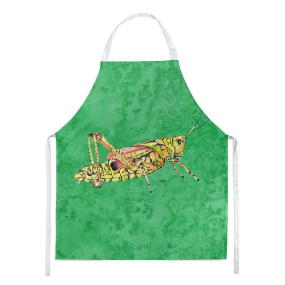 Carolines Treasures 8849APRON Grasshopper on Green Apron Large multicolor
