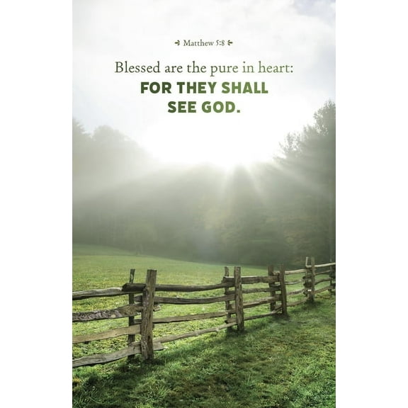 General Worship Bulletin: They Shall (Package of 100): Matthew 5:8 (Kjv), (Paperback)